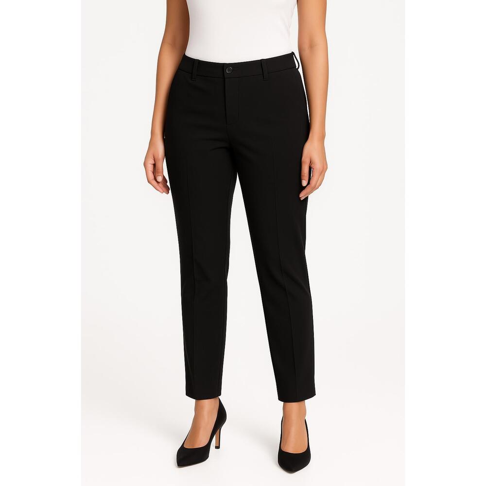 Chaus New York Trousers Womens 14 Black Slim Fit Modern Workwear Classic